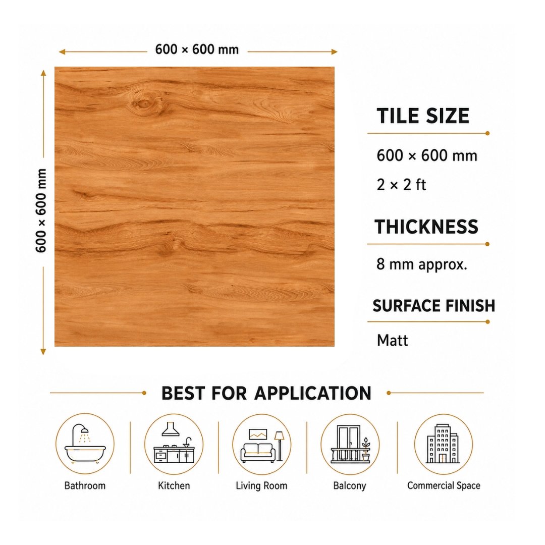 AL 5022 Wooden Tiles Kitchen Tiles - My Home Studio